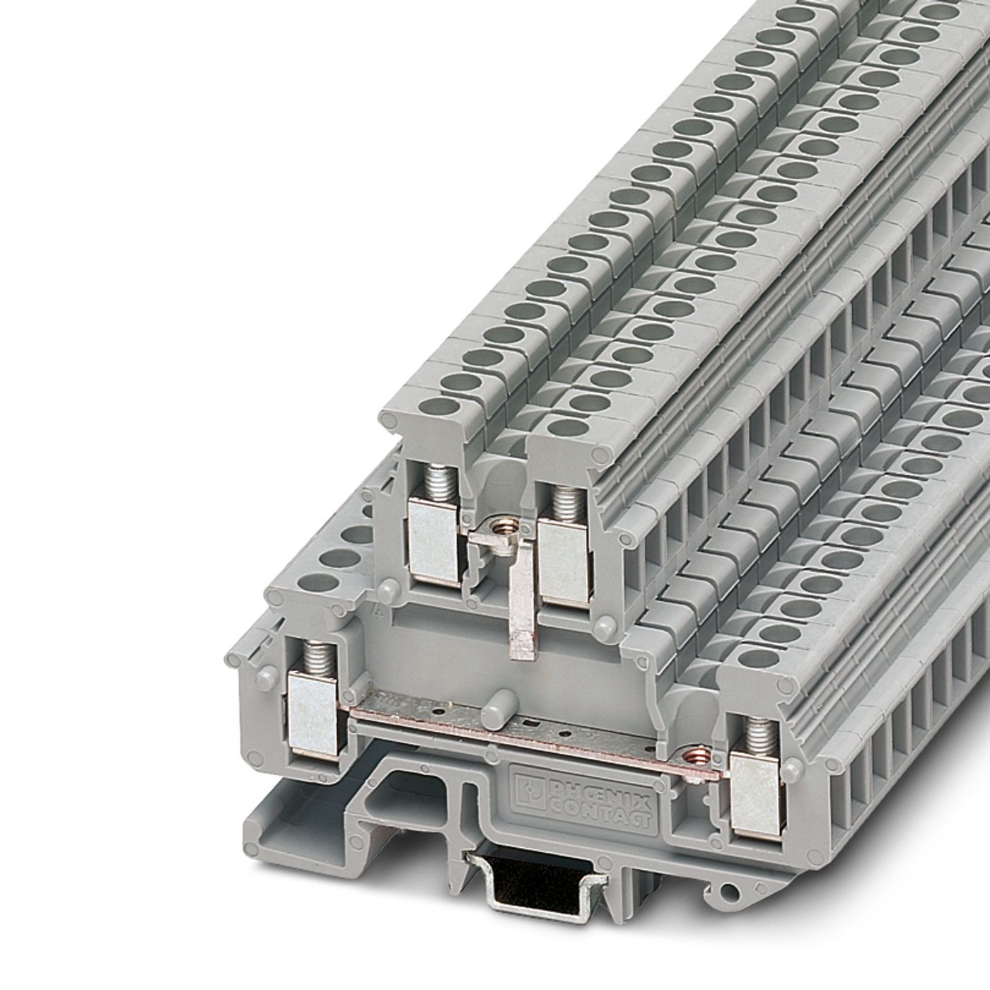 Phoenix Contact 1414103 MBKKB 2.5-BE Series Grey, 2.5mm², 2-Level, Screw Termination