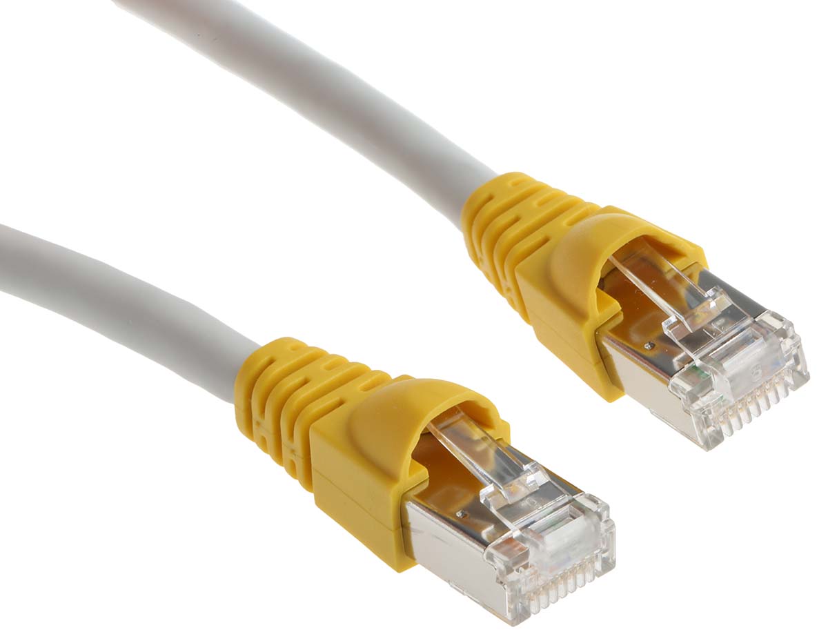 Telegartner, 10m Cat6a, Grey RJ45 to Male RJ45 Male, S/FTP Shielded, Terminated LSZH Sheath