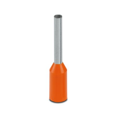 Phoenix Contact Insulated Ferrule, 8mm Pin Length, 1.1mm Pin Diameter, Orange