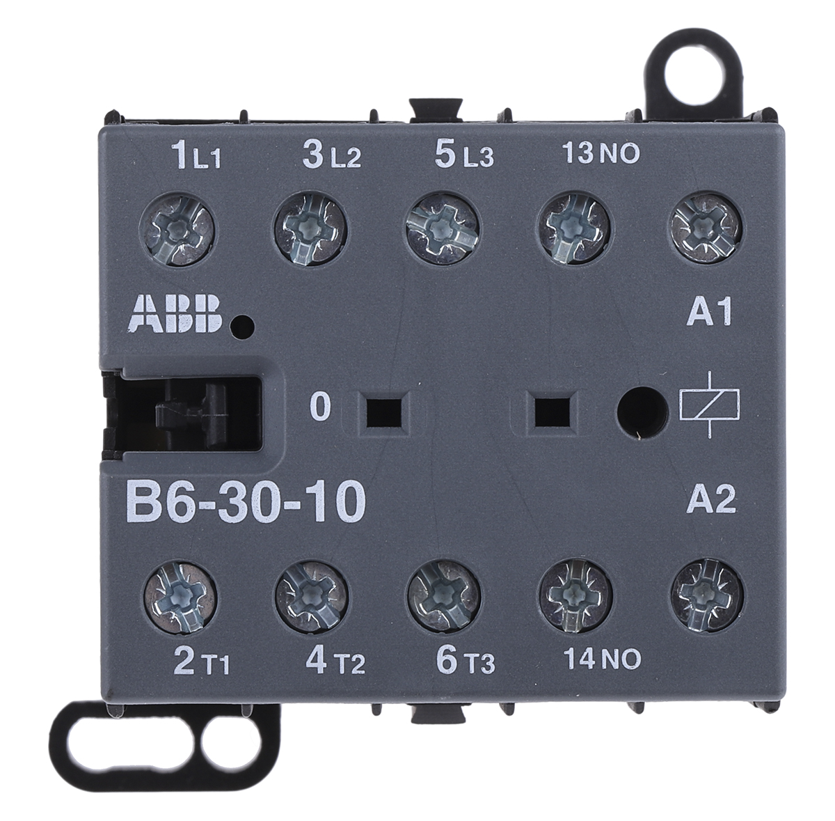 ABB B6 B Contactor, 230 V ac Coil, 3-Pole, 9 A, 4 kW, 3NO, 690 V ac