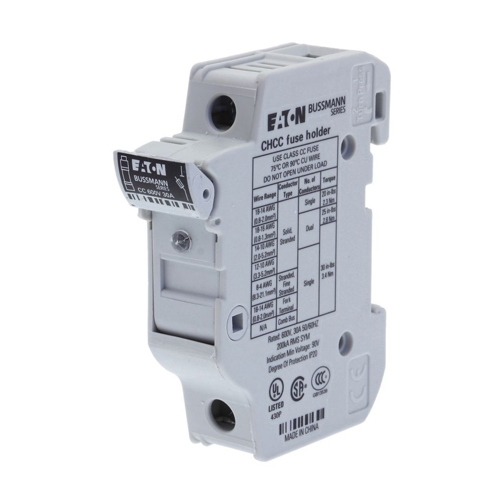 30A Fuse Holder, 1P, 600V ac/dc
