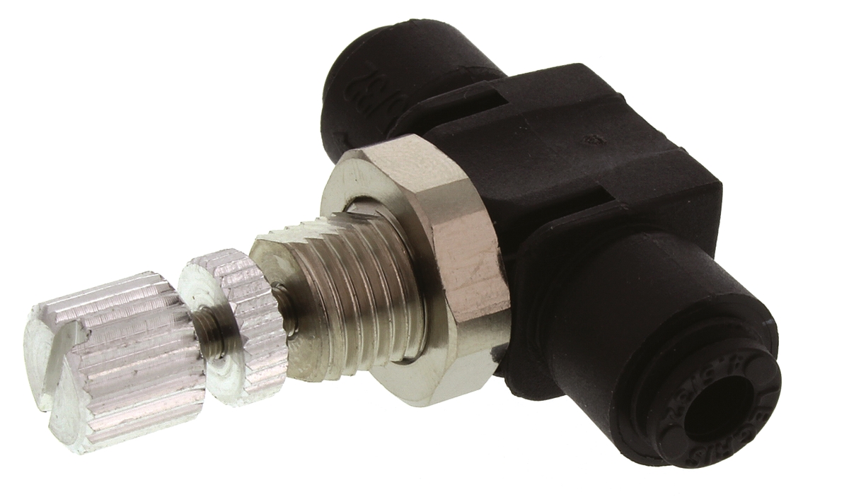 Legris 7776 Series Tube Flow Regulator, 4mm Tube Inlet Port x 4mm Tube Outlet Port