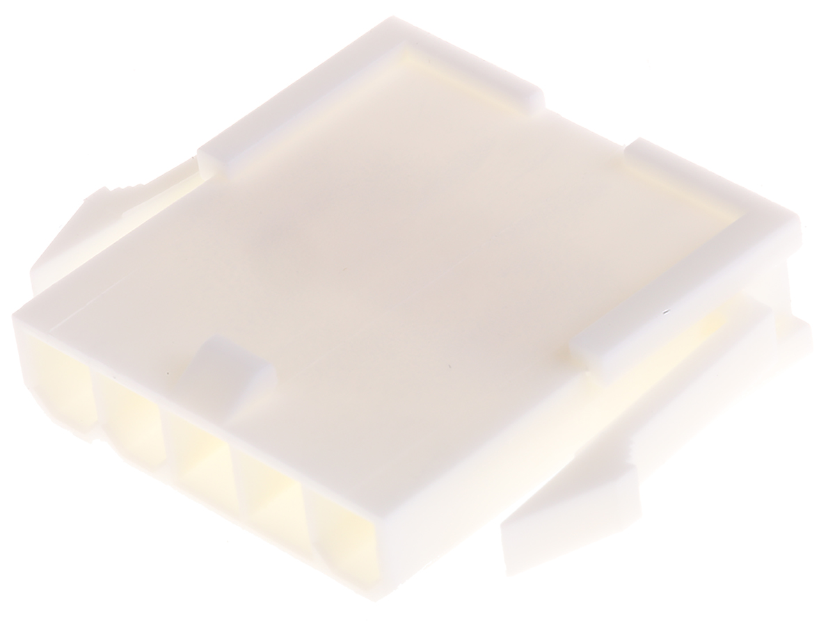 Molex, Mini-Fit Jr Male Connector Housing, 4.2mm Pitch, 5 Way, 1 Row