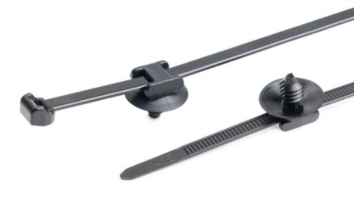 HellermannTyton Cable Tie, 150mm x 4.6 mm, Black Nylon, Pk-500