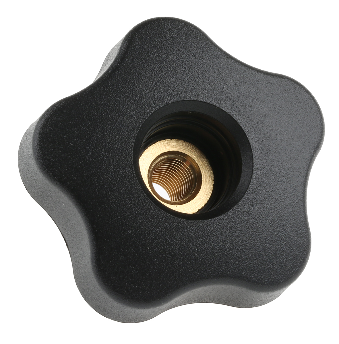 Elesa 69956 Black Multiple Lobes Clamping Knob, M8, Threaded Through Hole