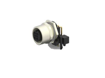 TE Connectivity Circular Connector, 4 Contacts, Panel, M12 Connector, Socket, Female
