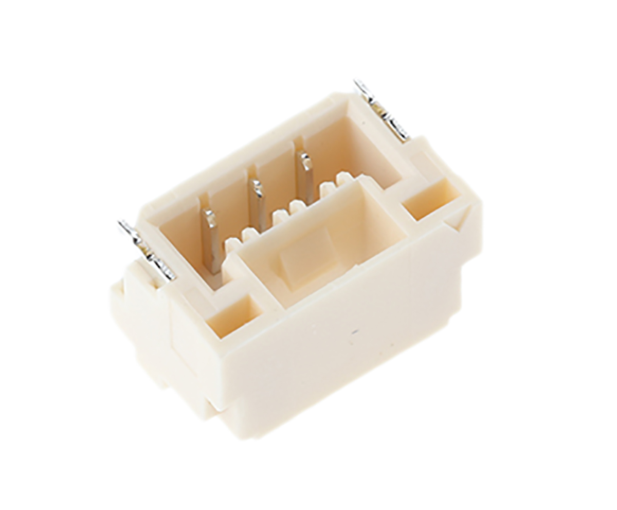JST GH Series Right Angle Surface PCB Header, 3 Contact(s), 1.25 mm Pitch, 1 Row, Shrouded