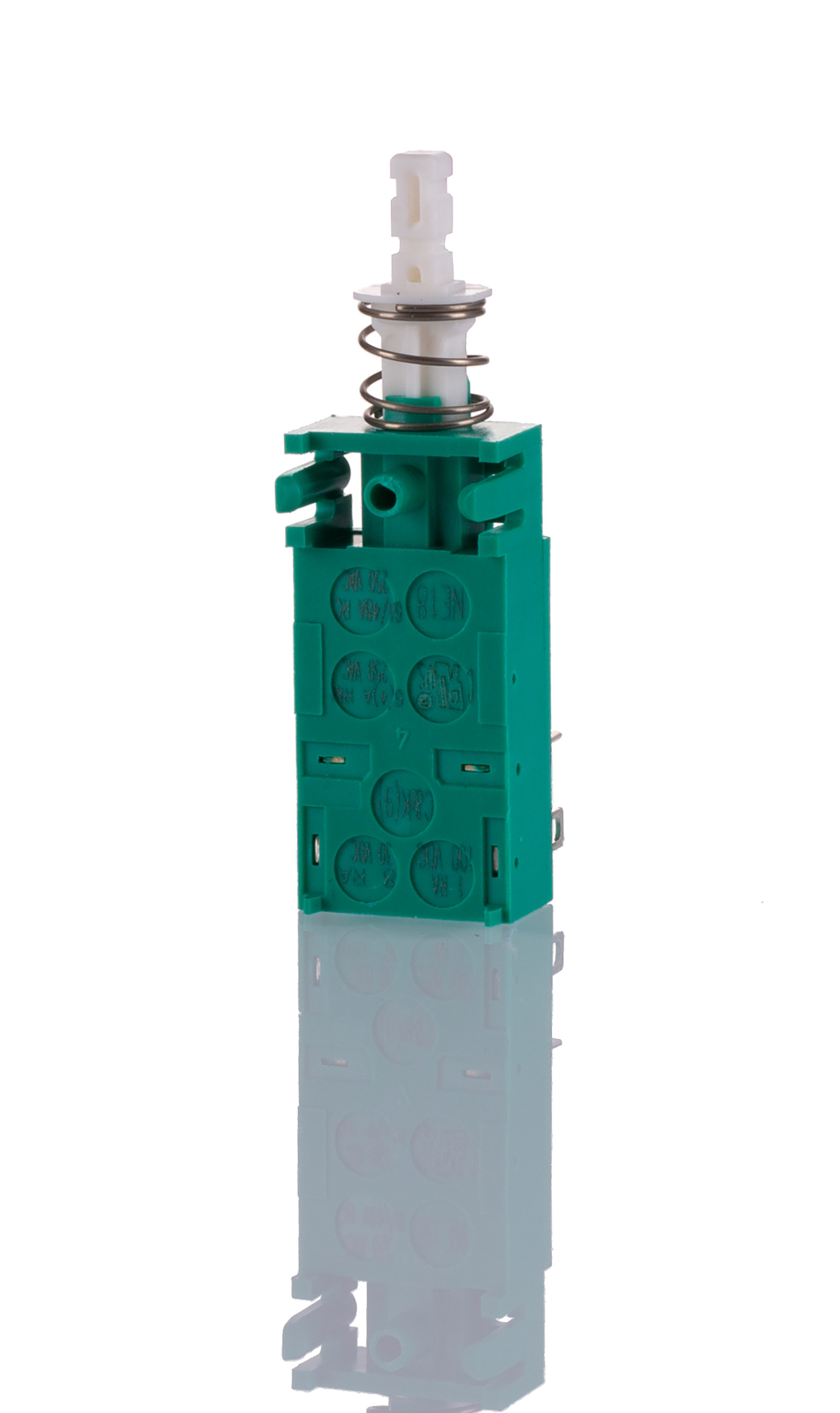 C & K Push Button Switch, Latching, Through Hole, DPST, 100 V dc, 250V ac