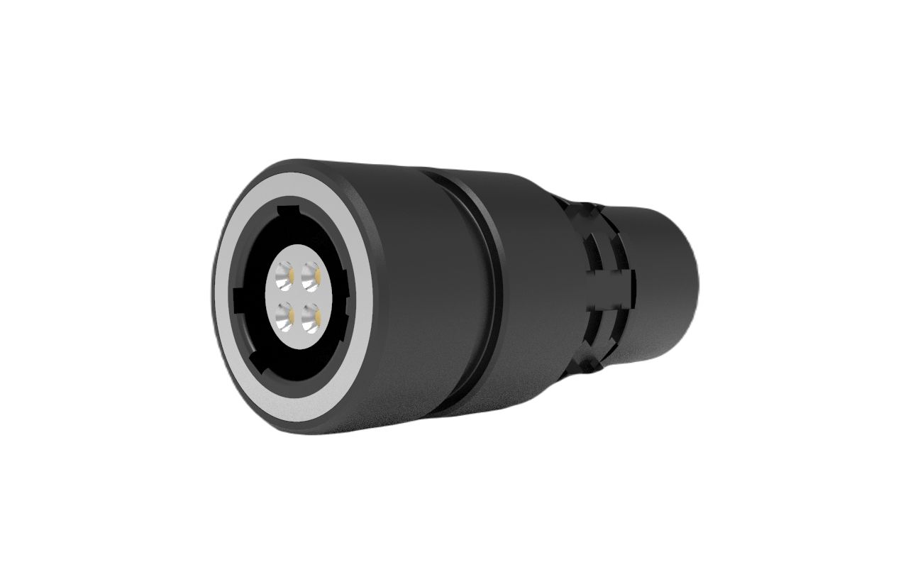 Amphenol NEXUS Technologies Industrial Circular Connector, 4 Contacts, In-Line, Socket, Female, IP68, IP69K, NX-K10YAR