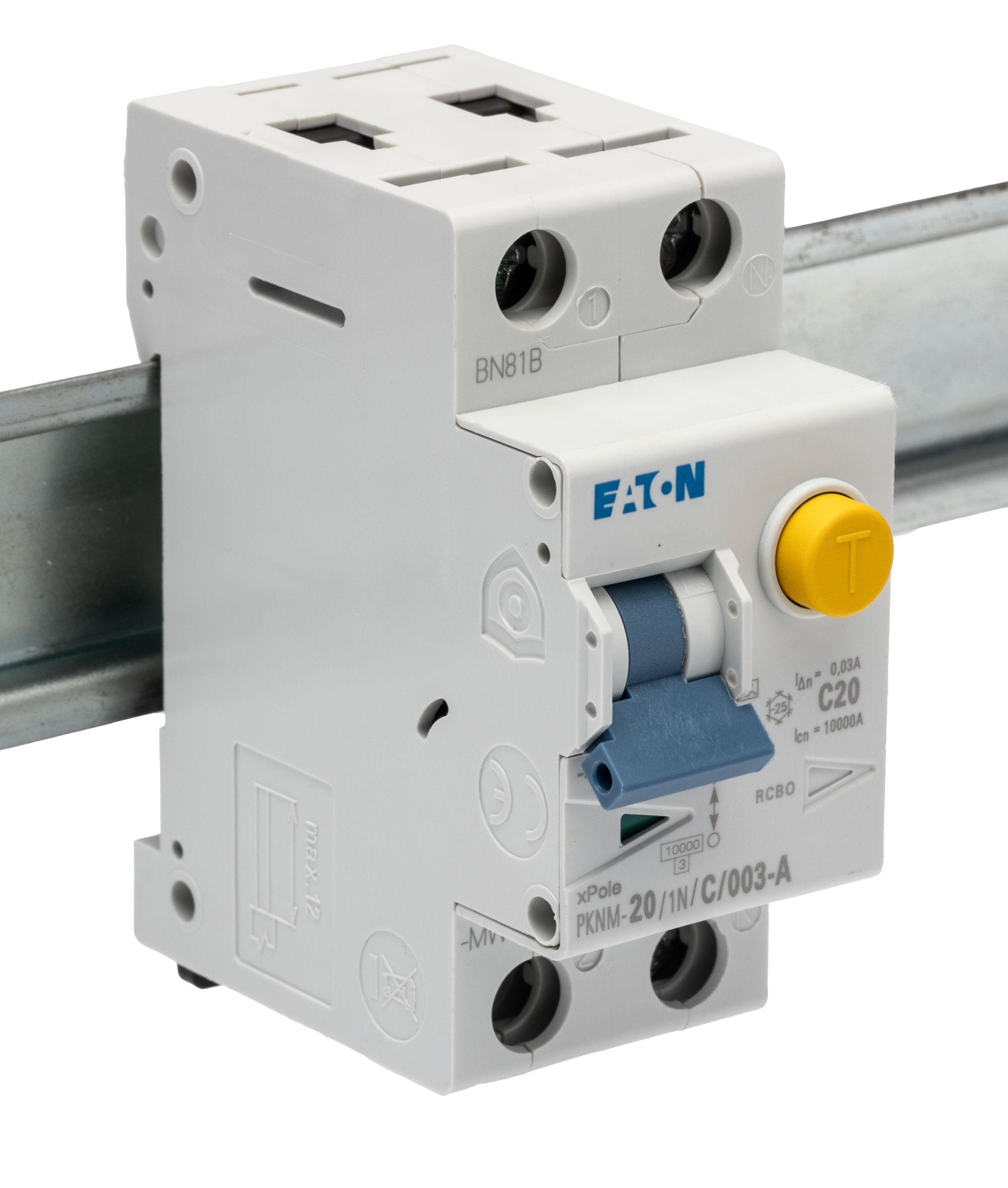 Eaton RCD, 20A, 2 Pole, 30mA, Type C, 230V