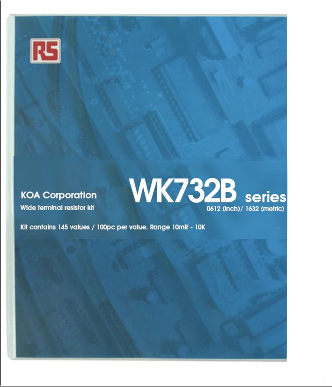 KOA, WK73 Thick Film, SMT 145 Resistor Kit, with 14500 pieces, 10 → 24mΩ(5%), 27mΩ → 9R1(1%), 10Ω
