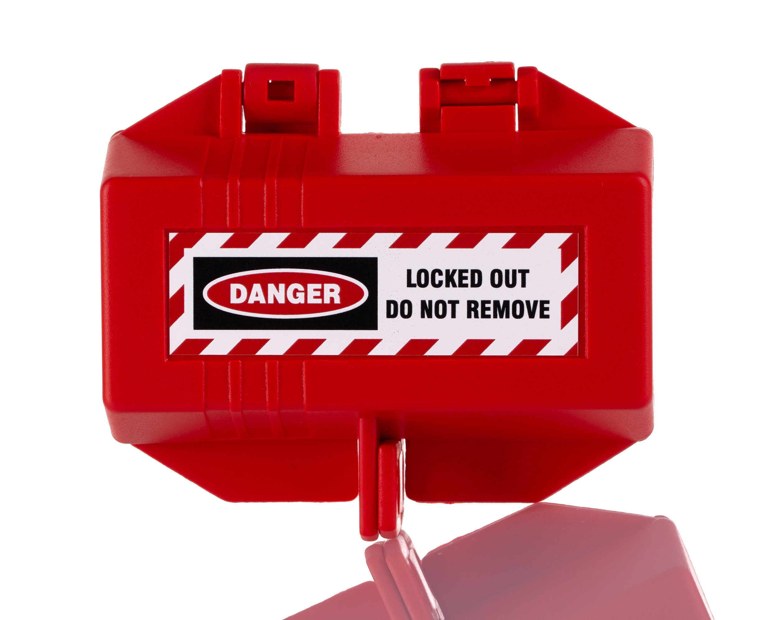 RS PRO Red 2-Lock Polypropylene Plug Lockout, 9mm Shackle, 12.75mm Attachment