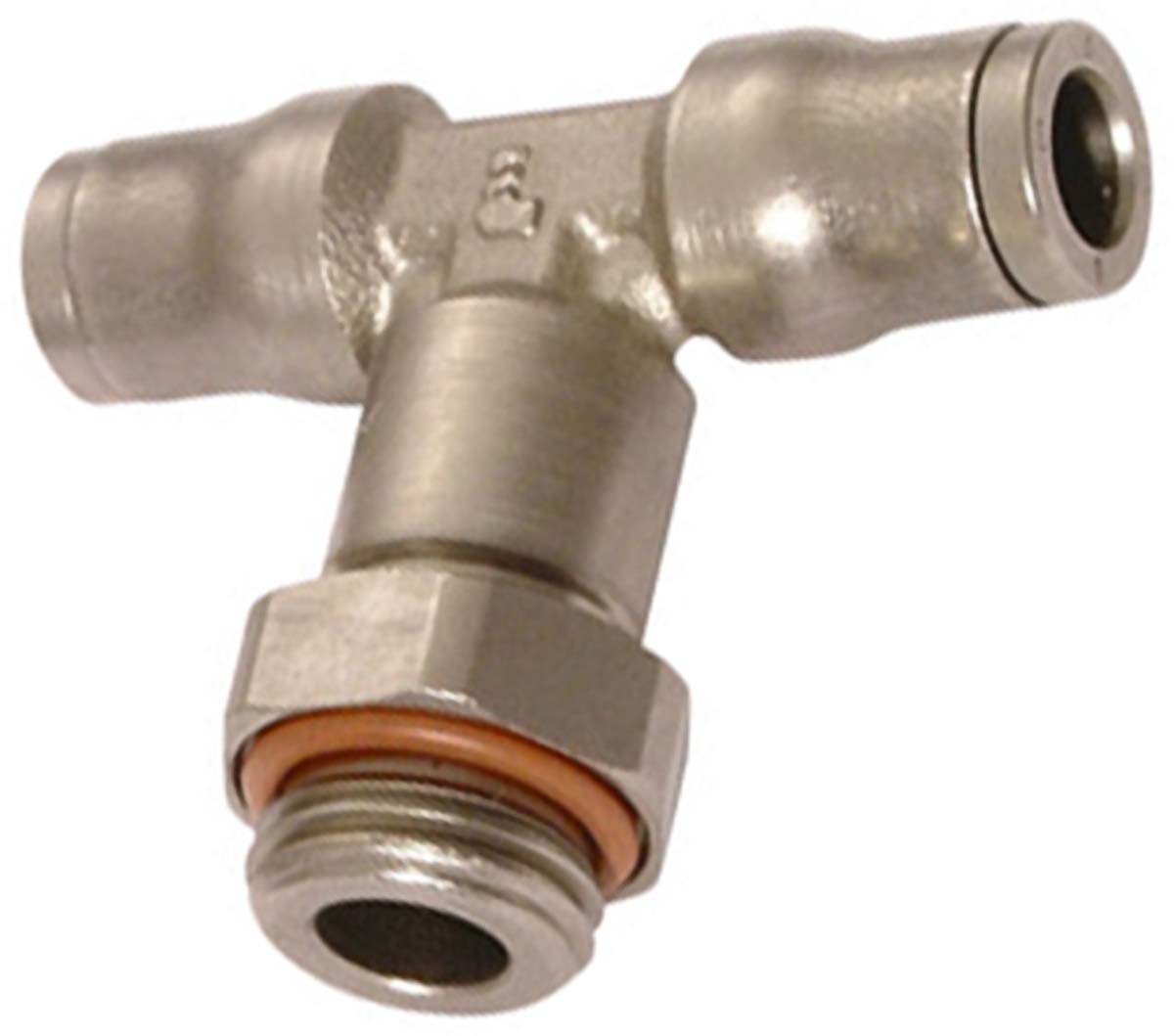 Legris LF3600 Series Tee Threaded Adaptor, Push In 6 mm to Push In 6 mm, Threaded-to-Tube Connection Style