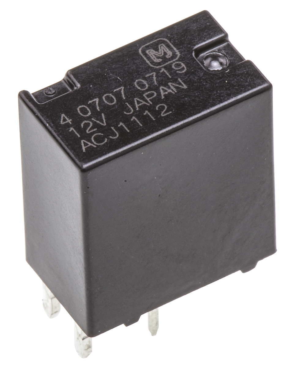 Panasonic PCB Mount Automotive Relay, 12V dc Coil Voltage, 20A Switching Current, SPDT