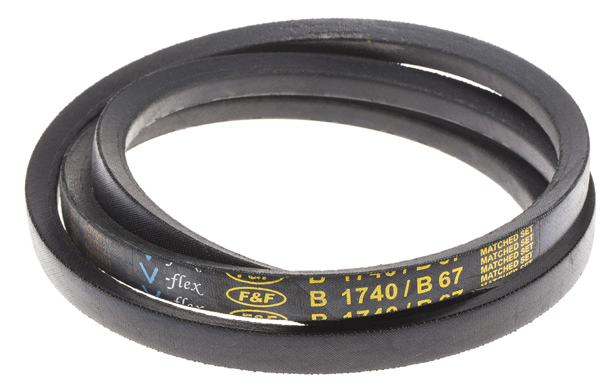 RS PRO Drive Belt, belt section B, 1700mm Length