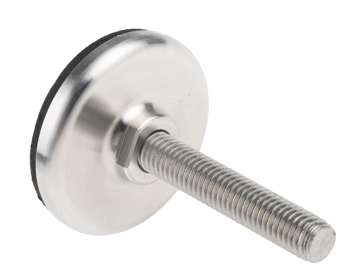 Nu-Tech Engineering M8 Stainless Steel Adjustable Foot, 450kg Static Load Capacity