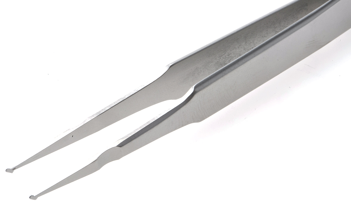 Lindstrom 120 mm, Stainless Steel, Rounded, ESD Tweezers