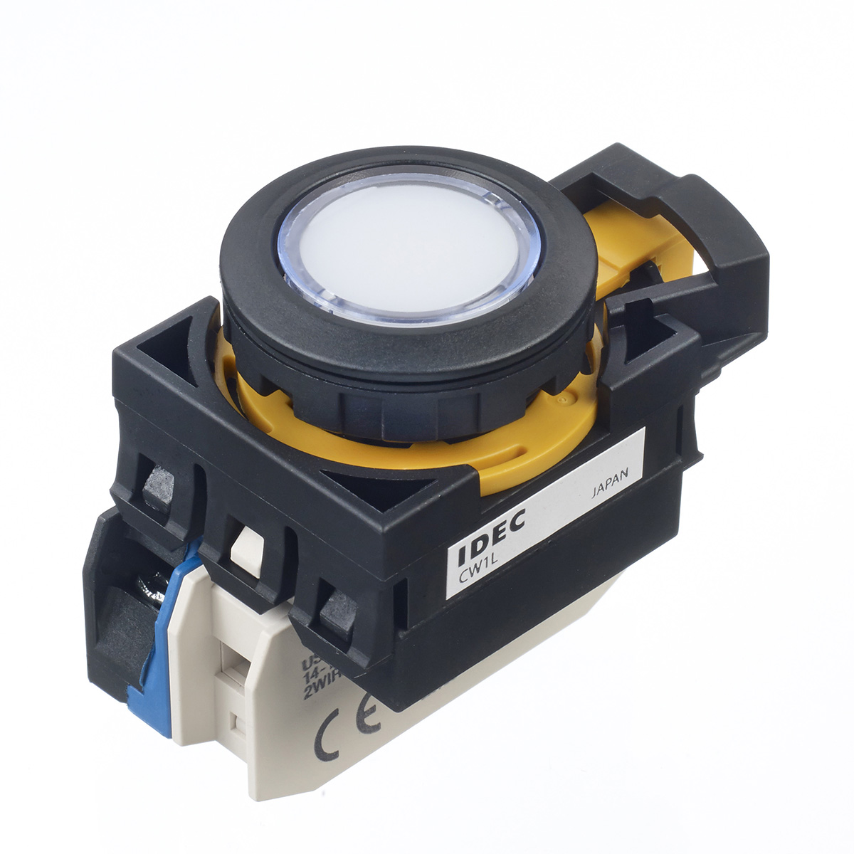 Idec CW Series Illuminated Push Button, Panel Mount, 22mm Cutout, SPST, IP65