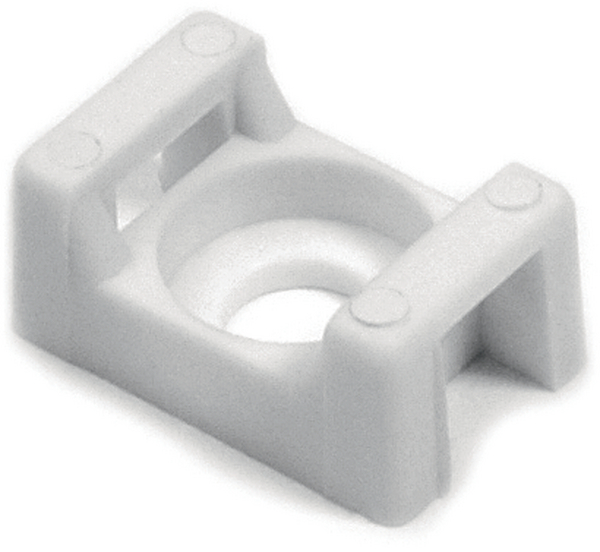 HellermannTyton White Cable Tie Mount 15.5 mm x 21.8mm, 7.9mm Max. Cable Tie Width