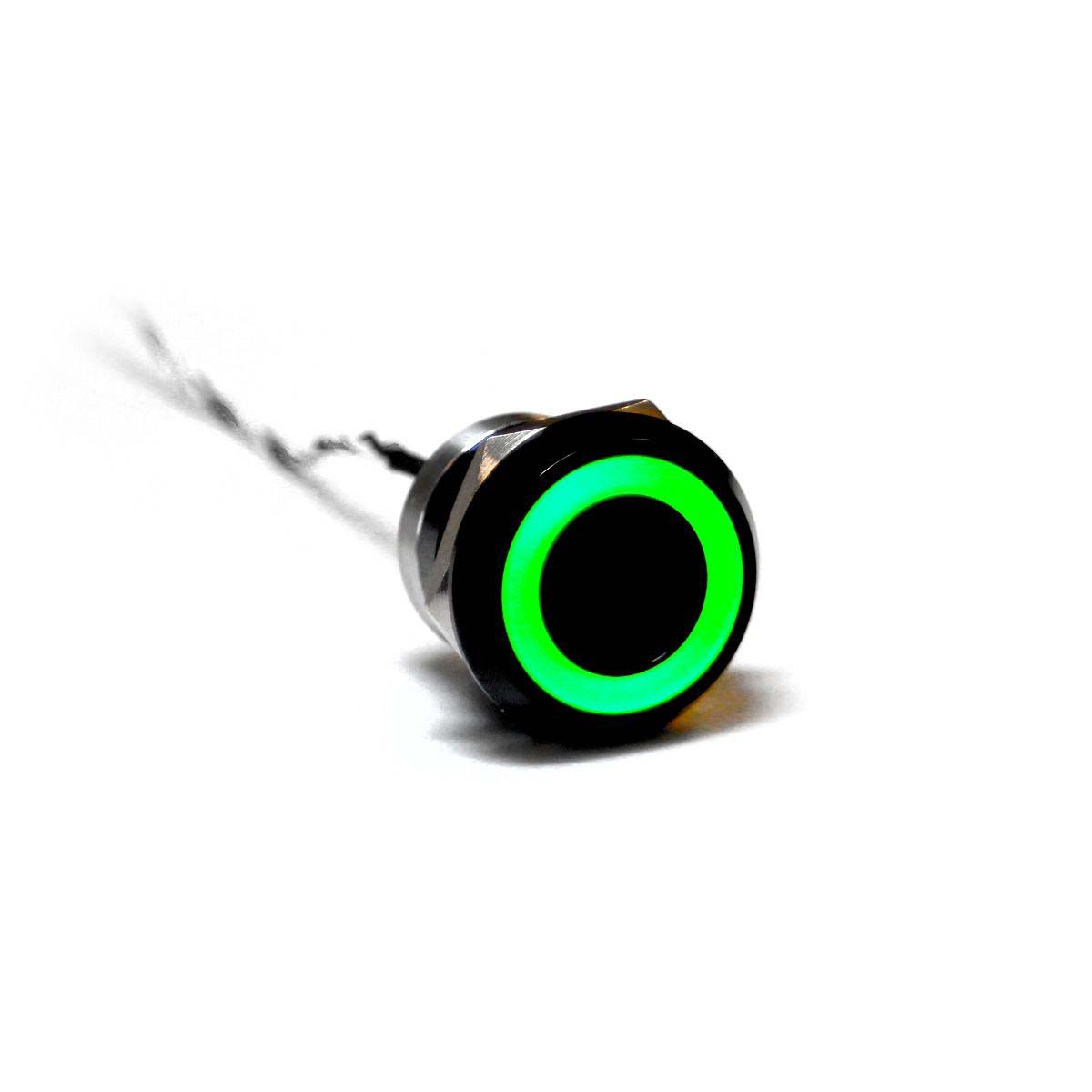 Bulgin Capacitive Switch Momentary NO,Illuminated, Green, Red, IP68, IP69K Black Anodised