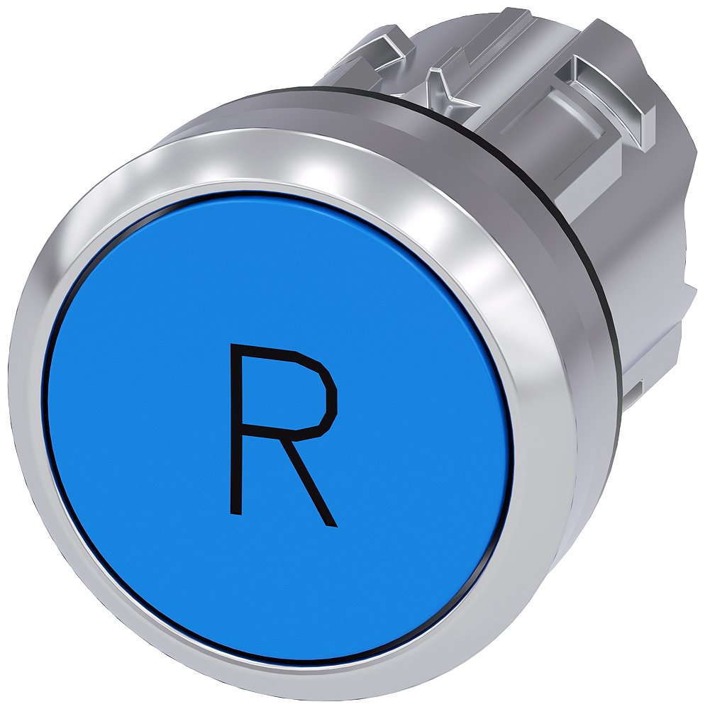 Siemens SIRIUS ACT 3SU10 Series Blue Momentary Push Button Head, 22mm Cutout, IP66, IP67, IP69K