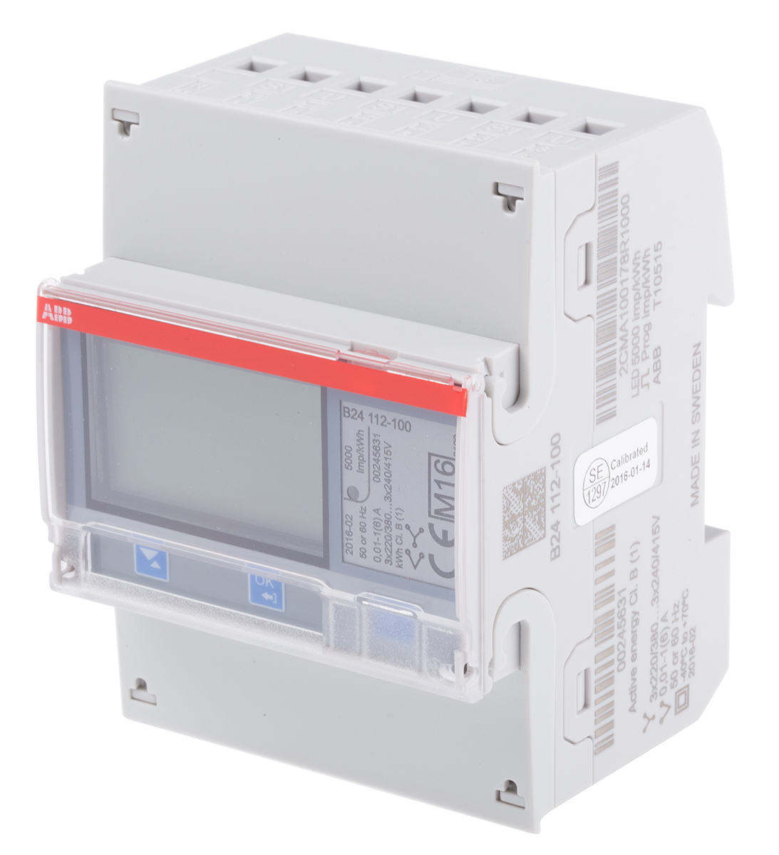 ABB 3 Phase LCD Energy MeterTransformer Connected