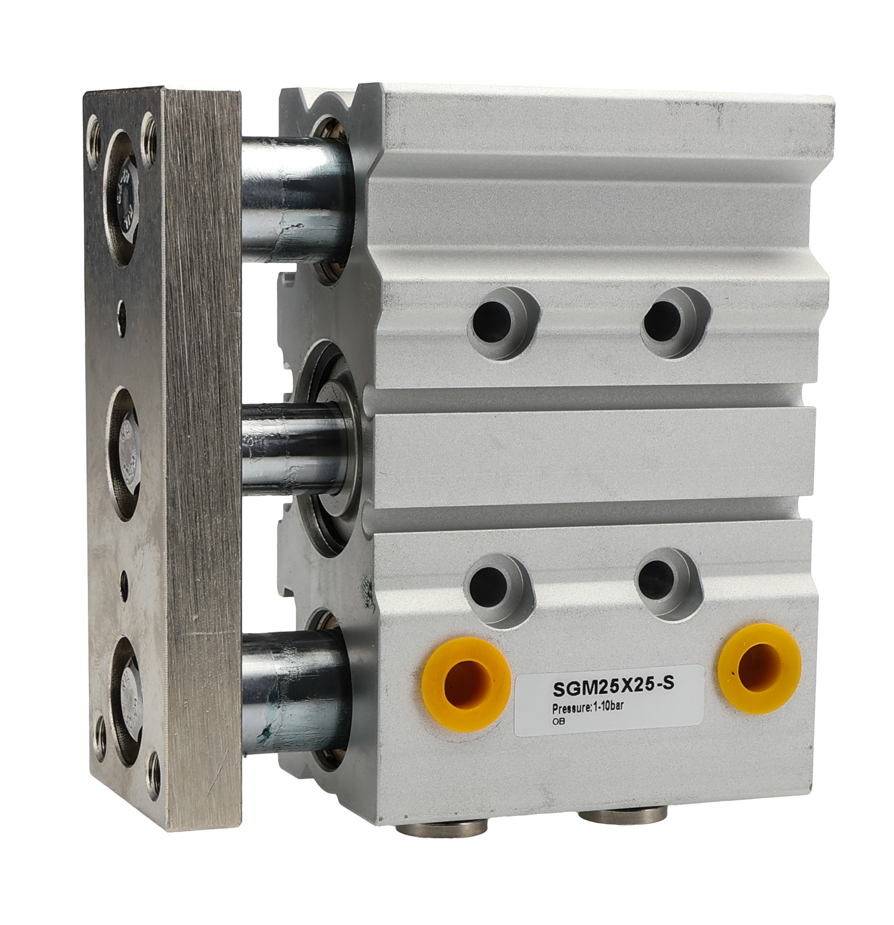 RS PRO Pneumatic Guided Cylinder - 25mm Bore, 25mm Stroke, Double Acting