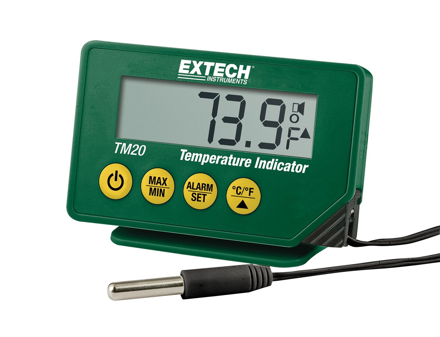 Extech TM20 Desk Digital Thermometer, Penetration Probe, +70°C Max, ±1 °C Accuracy