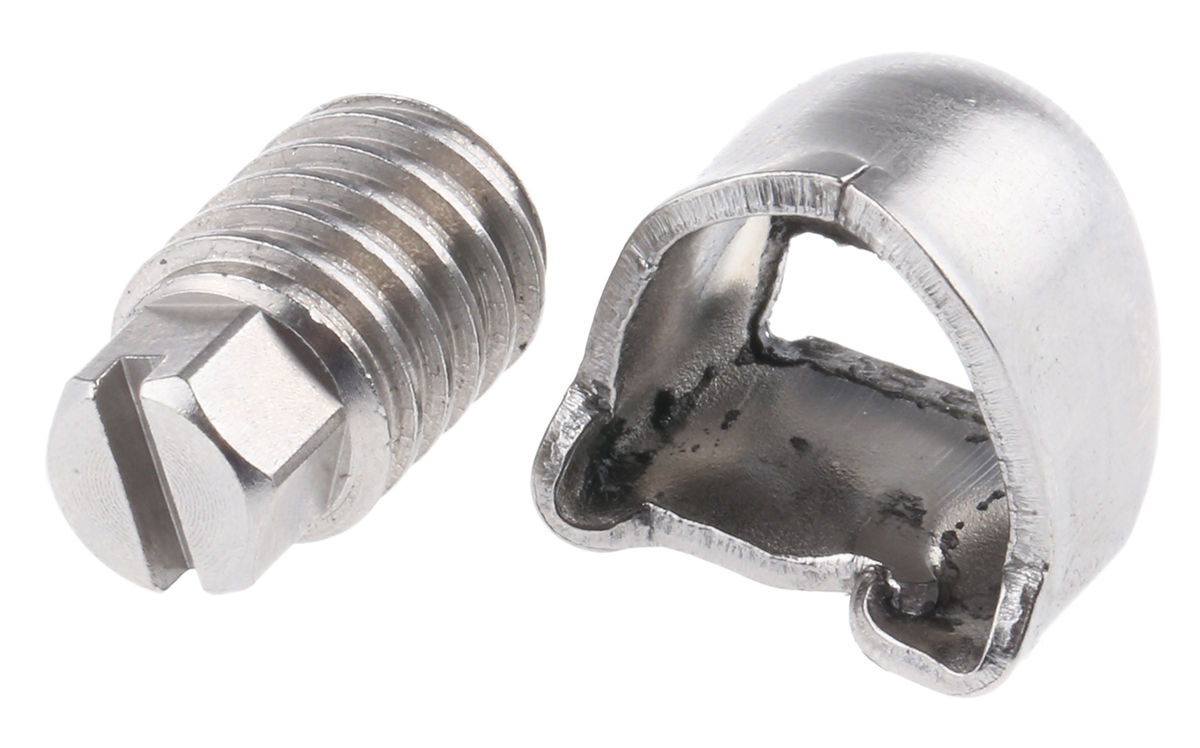 Jubilee Stainless Steel Slotted Screw Housing, Screw, 11mm Band Width