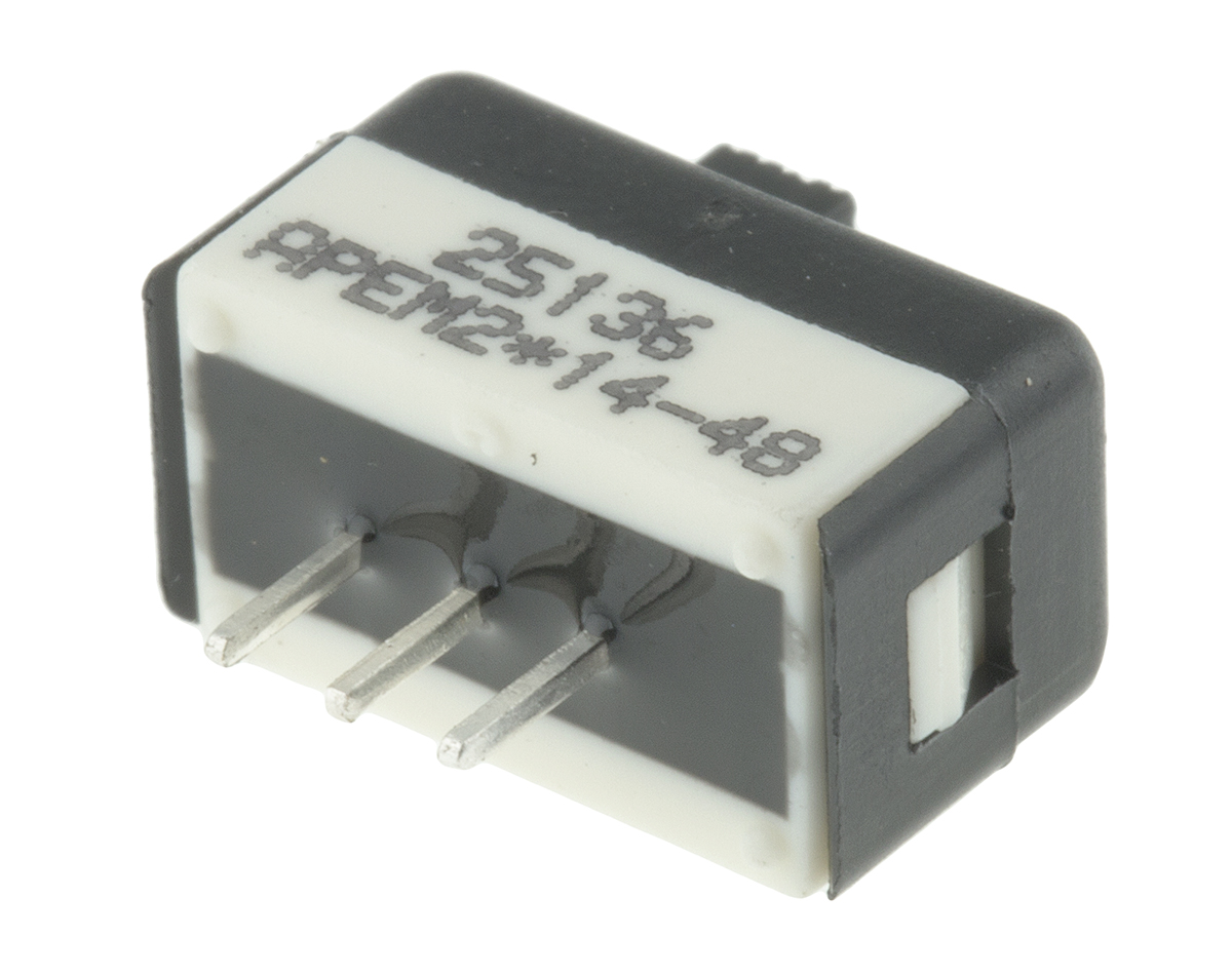APEM PCB Slide Switch SPDT Latching 4 A @ 125 V ac Slide