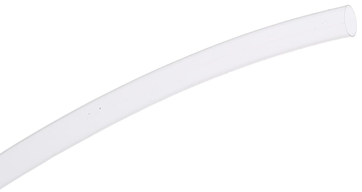 RS PRO Heat Shrink Tubing, Clear 6.4mm Sleeve Dia. x 300mm Length 2:1 Ratio