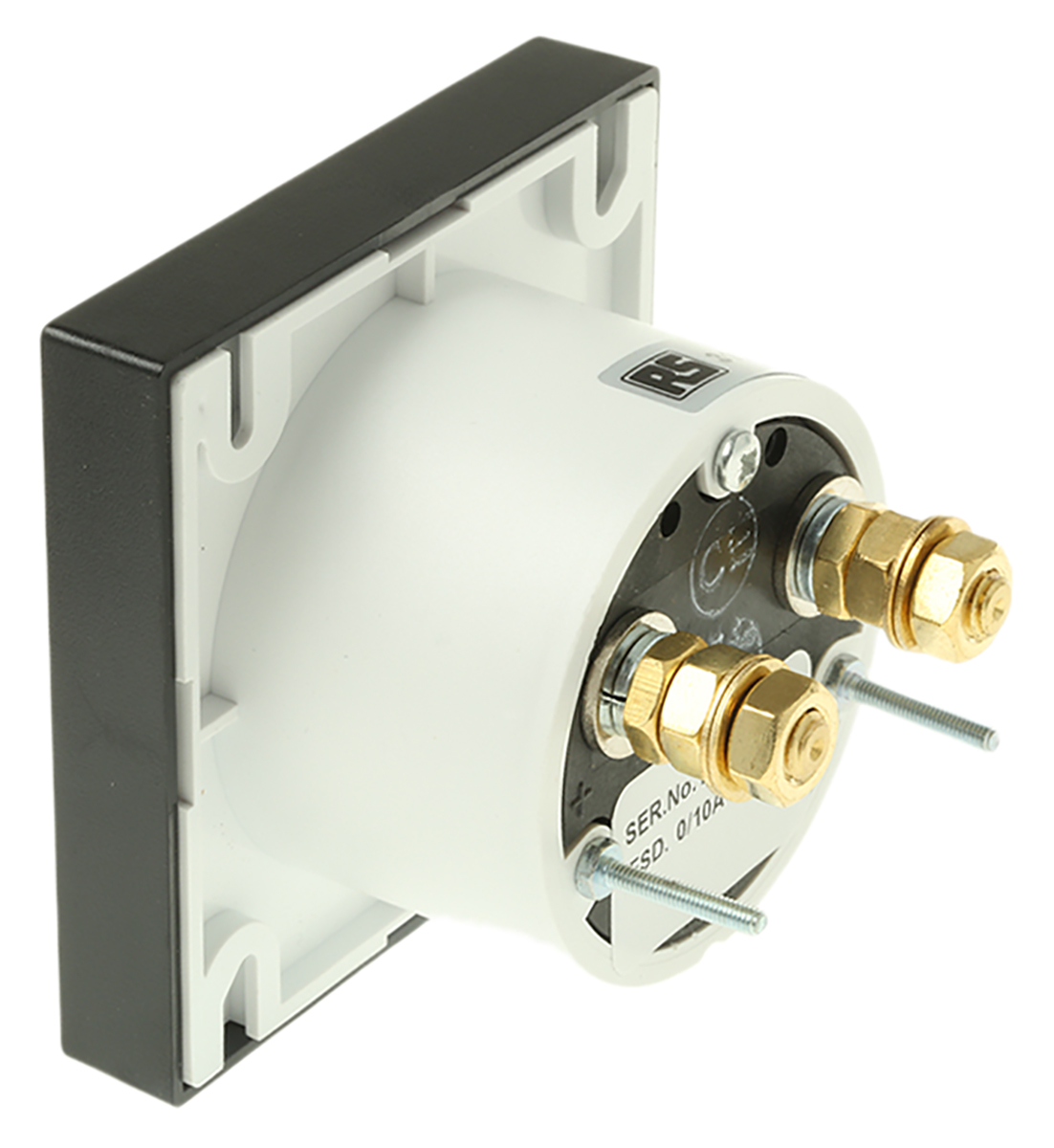 HOBUT PD72MC Analogue Panel Ammeter 0/10A Direct Connected DC DC, 72mm x 72mm Moving Coil