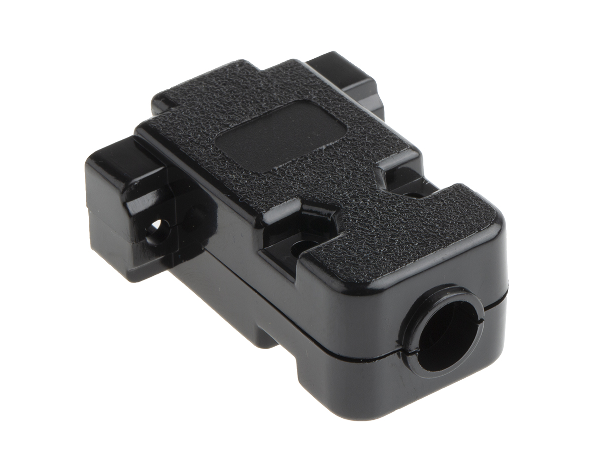 MH Connectors MHCCOV Series ABS D Sub Backshell, 9 Way, Strain Relief