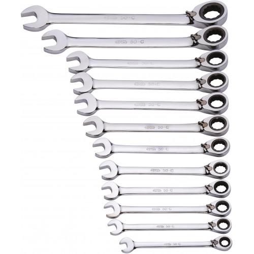 SAM Combination Ratchet Spanner, 290x98x62 mm Overall