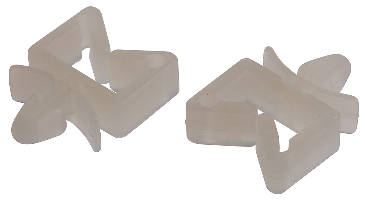 RS PRO White Nylon Cable clamp jumper, 10.2mm Max. Bundle