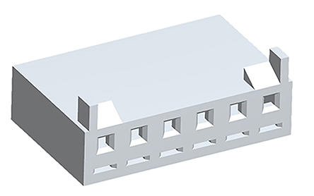 Molex, SPOX Female Connector Housing, 3.96mm Pitch, 6 Way, 1 Row