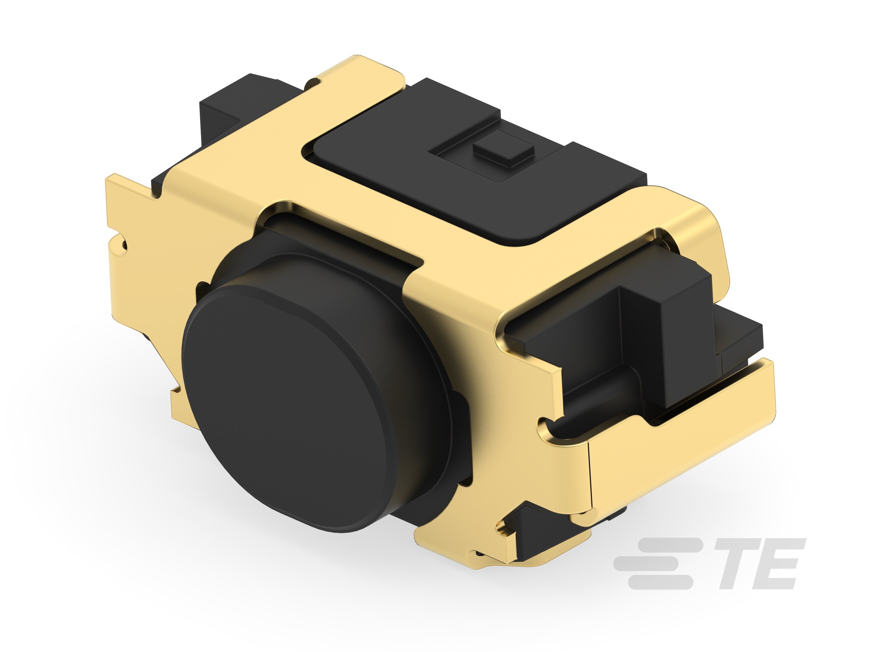 TE Connectivity Black Cap Tactile Switch, SPST 50mA 2.1mm Surface Mount