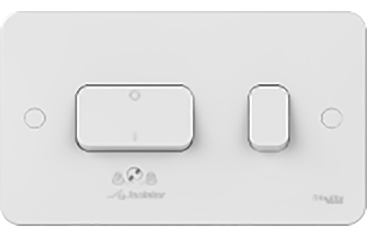 Schneider Electric White Lisse Fan Isolator Switch, 230V, IP20