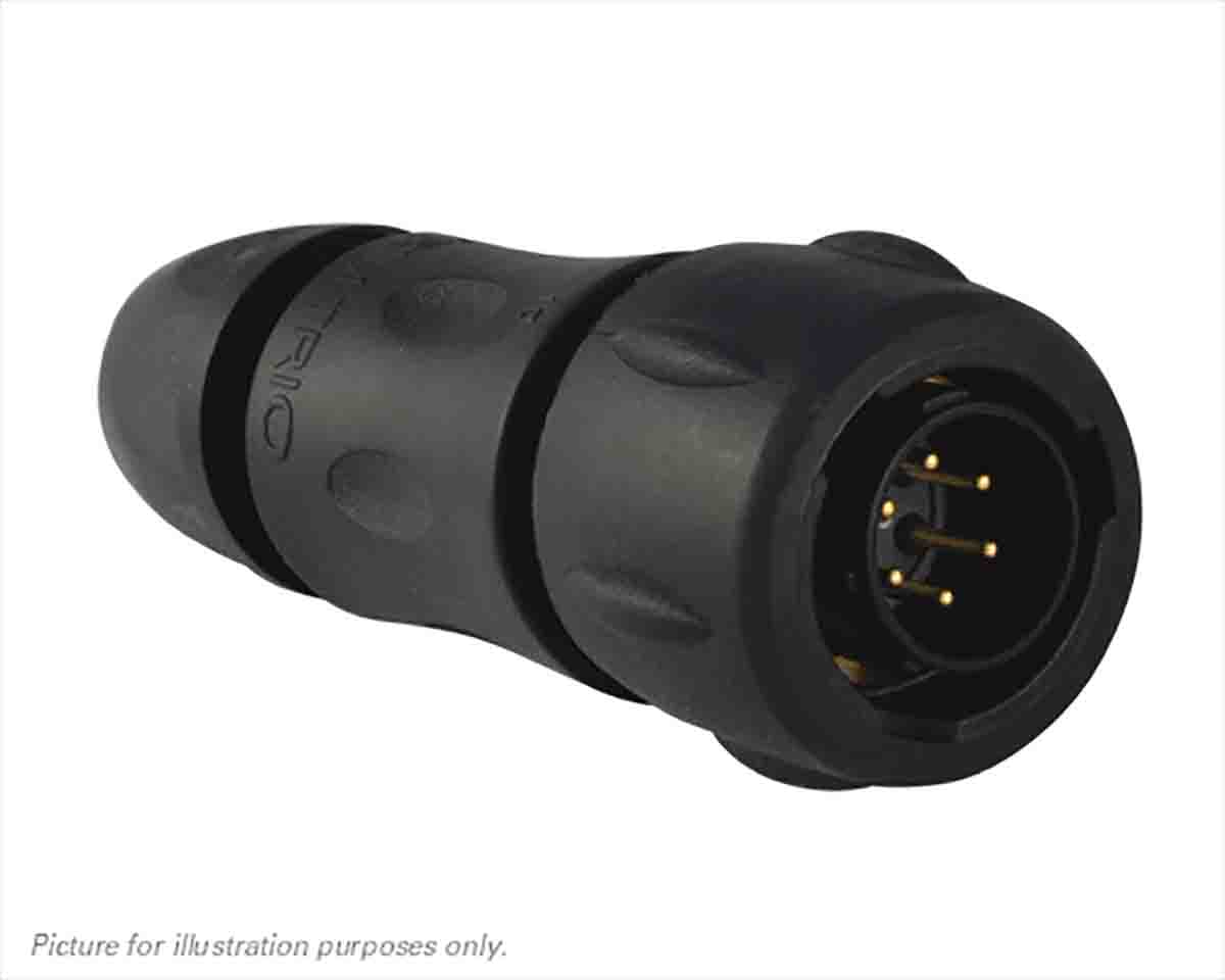 Souriau Sunbank by Eaton Circular Connector, 6 Contacts, Cable, Standard Connector, Socket, Male, IP68, IP69K, UTS