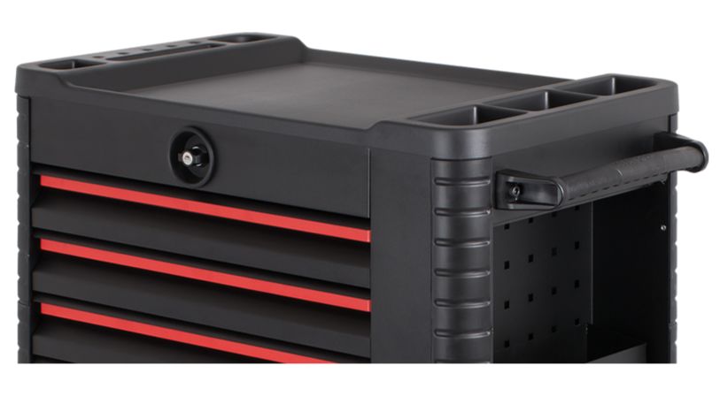 RS PRO 6 Drawer Steel Wheeled Tool Chest