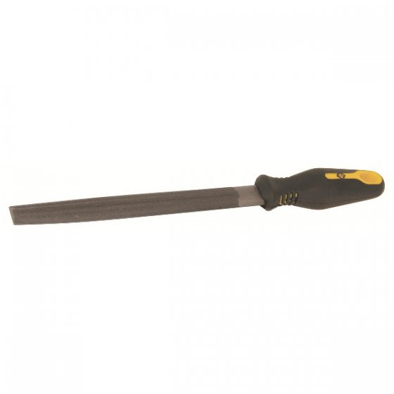 CK 200mm, Second Cut, Half Round Engineers File With Soft-Grip Handle