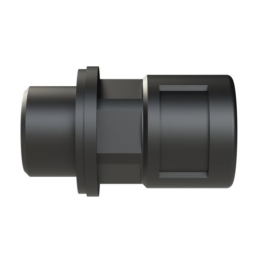 Flexible Fitting, Conduit Fitting, 10mm Nominal Size, M16, Nylon 6, Black