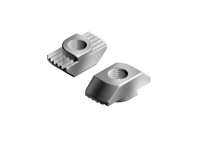 RS PRO M6 T-Slot Nut, Connecting Component, Strut Profile 40 mm, 45 mm, 50 mm, 60 mm, Groove Size 10mm, Round Tube Size
