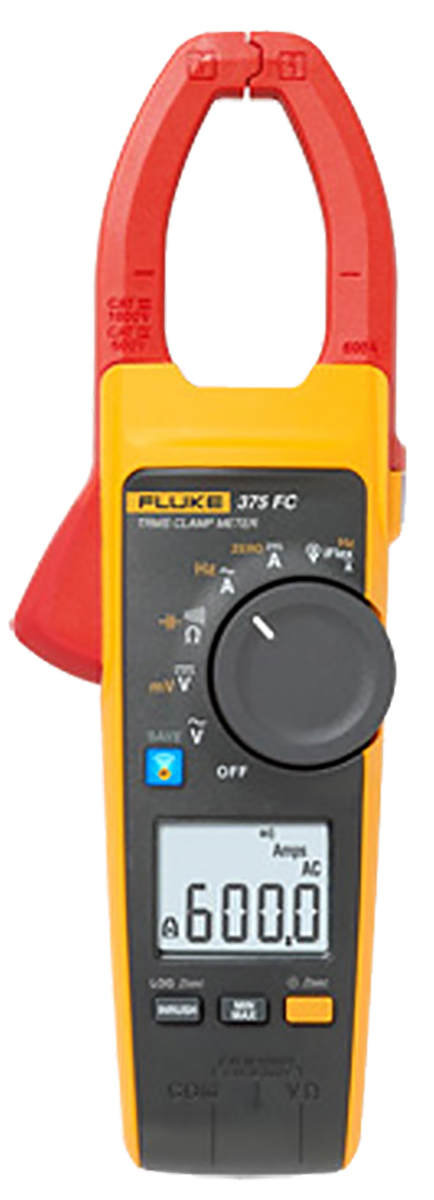 Fluke 375 FC Clamp Meter Bluetooth, 600A dc, Max Current 600A ac CAT III 1000V