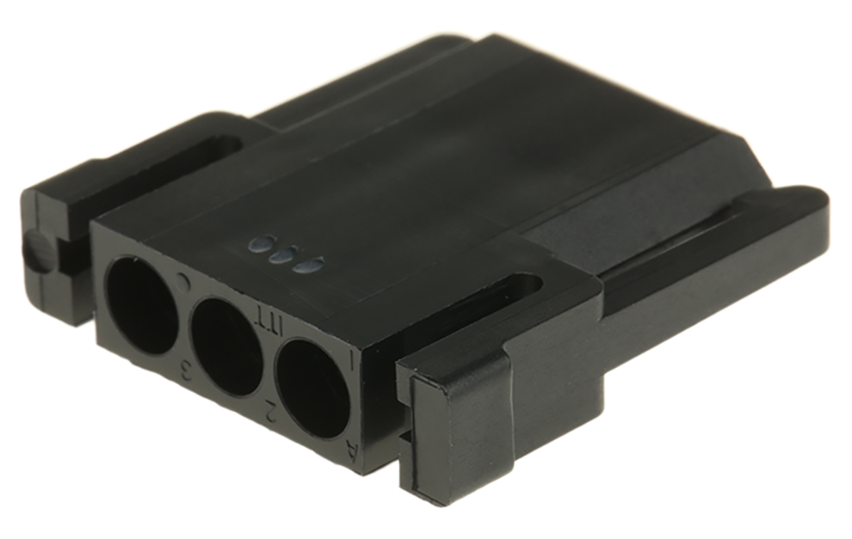 ITT Cannon, Trident Connector Housing, 5.08mm Pitch, 3 Way, 1 Row