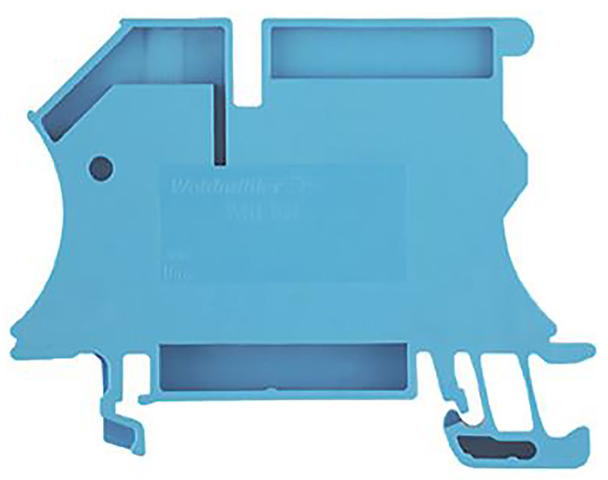 Weidmuller 1019000000 WNT Series Blue, 16mm², Single-Level, Busbar Termination