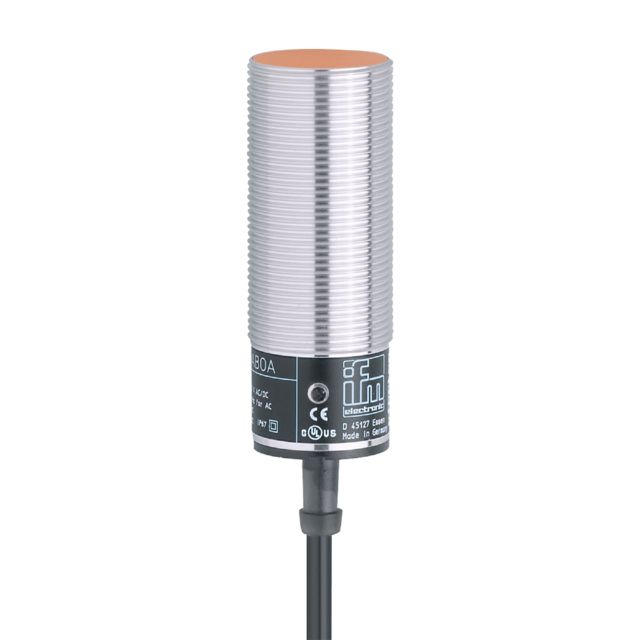 ifm electronic Inductive Threaded Barrel Proximity Sensor, M30, 10 mm Detection, 2-Wire NO, 20 → 250 V ac/dc, 20