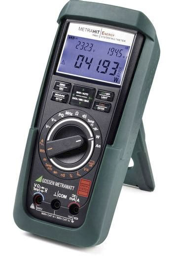 Gossen Metrawatt METRAHit ENERGY Handheld Digital Multimeter, True RMS, 10A ac Max, 10A dc Max, 600V ac Max - UKAS