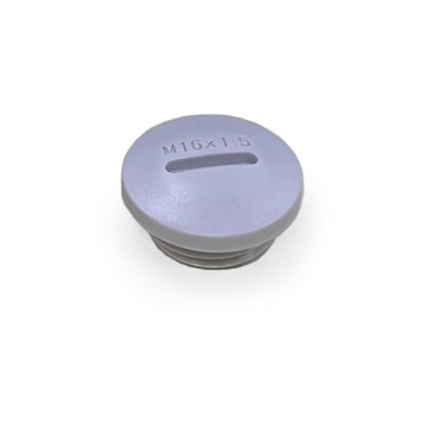 RS PRO Blanking Plug, M16 x 1.5, 16.3mm Hole Diameter, Nylon, 15mm Diameter, Threaded