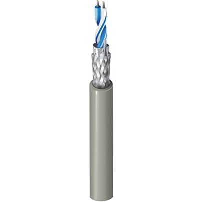 Belden 9841LW Series Twisted Pair Cable, 2 Cores, 24 AWG, 305m, Aluminium/Polyester Foil Shield, Stranded Cable